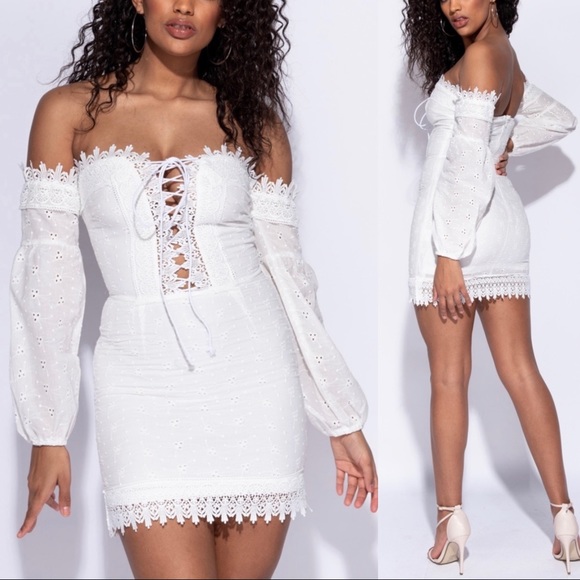 🔥 5 ⭐️ Seductress - Off Shoulder Corset Dress - Picture 2 of 6